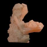 Estilbita-Ca en Cuarzo<br />Distrito Jalgaon, Maharashtra, India<br />8 x 4 cm<br /> (Autor: Ricardo Fimia)