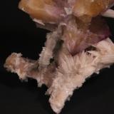 Fluorite, Calcite<br />Minerva I Mine, Ozark-Mahoning group, Cave-in-Rock Sub-District, Hardin County, Illinois, USA<br />135 mm x 100 mm x 79 mm<br /> (Author: Don Lum)