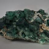 Fluorite<br />Rogerley Mine, Frosterley, Weardale, North Pennines Orefield, County Durham, England / United Kingdom<br />100mm  x 55mm x 40mm<br /> (Author: Philippe Durand)
