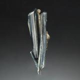 Stibnite<br />Socavón Mine (La Salvadora mine), Oruro city, Cercado Province, Oruro Department, Bolivia<br />0.9 x 2.6 cm<br /> (Author: crosstimber)