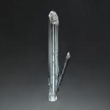 Stibnite<br />Manhattan, Manhattan District, Nye County, Nevada, USA<br />0.7 x 3.0 cm<br /> (Author: crosstimber)