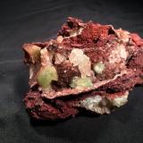 Adamite, Hemimorphite<br />Ojuela Mine, Mapimí, Municipio Mapimí, Durango, Mexico<br />100 mm x 65 mm x 45 mm<br /> (Author: Robert Seitz)