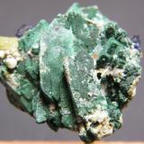Malachite after Azurite<br />Tsumeb Mine, Tsumeb, Otjikoto Region, Namibia<br />38mm x 36mm x 15mm<br /> (Author: Heimo Hellwig)