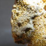 Mimetite on Dolomite<br />Tsumeb Mine, Tsumeb, Otjikoto Region, Namibia<br />100mm x 60mm x 45mm<br /> (Author: Heimo Hellwig)