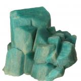 Microcline (var. amazonite)<br />Crystal Peak area, Teller County, Colorado, USA<br />5.3 x 4.5 x 5.3 cm<br /> (Author: JMiguelE)