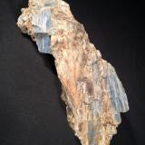 Kyanite, Quartz, Muscovite<br />Ray Mica Mine, Hurricane Mountain, Burnsville, Spruce Pine District, Yancey County, North Carolina, USA<br />190 mm x 80 mm x 75 mm<br /> (Author: Robert Seitz)