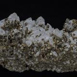 Quartz, Pyrite<br />Oppu Mine, Nishimeya-mura, Nakatsugaru District, Aomori Prefecture, Tohoku Region, Honshu Island, Japan<br />19.5 x 9.6 cm<br /> (Author: am mizunaka)