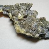 Pyrite and AnglesiteTsumeb Mine, Tsumeb, Otjikoto Region, Namibia130mm x 50mm x 60mm (Author: Heimo Hellwig)