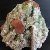 Conichalcite and Calcite<br />Ojuela Mine, Mapimí, Municipio Mapimí, Durango, Mexico<br />110mm x 60mm x 30mm<br /> (Author: Philippe Durand)