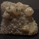 Calcita, Pirita y Cuarzo<br />Mina Cambokeels, Westgate, Weardale, North Pennines Orefield, County Durham, Inglaterra / Reino Unido<br />8 x 6,5 x 2,5 cm<br /> (Autor: Antonio Alcaide)