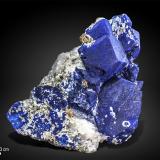 Lazurite and Nepheline<br />Auraghuq, Jurm, Koksha Valley, Khash & Kuran Wa Munjan Districts, Badakhshan Province, Afghanistan<br />120 x 104 mm<br /> (Author: Manuel Mesa)