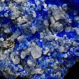 Nepheline on Lazurite<br />Auraghuq, Jurm, Koksha Valley, Khash & Kuran Wa Munjan Districts, Badakhshan Province, Afghanistan<br />20 mm x 20 mm<br /> (Author: Manuel Mesa)