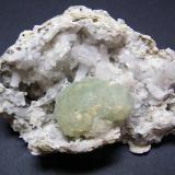 Prehnite and Quartz<br />Goboboseb Mountains, Brandberg area, Erongo Region, Namibia<br />110mm x 74mm x 35mm<br /> (Author: Heimo Hellwig)