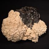 Barite, Sphalerite<br />Elmwood Mine, Carthage, Central Tennessee Ba-F-Pb-Zn District, Smith County, Tennessee, USA<br />115 mm x 90 mm x 73 mm<br /> (Author: Robert Seitz)