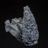 Calcite, Quartz, Jamesonite<br />Herja Mine, Chiuzbaia, Baia Sprie, Maramures, Romania<br />3.8 x 2.6 cm<br /> (Author: am mizunaka)