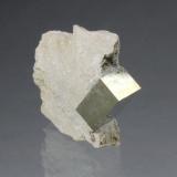 PyriteMina Ampliación a Victoria, nivel 1, Sierra de Alcarama, Navajún, Comarca Cervera, La Rioja, España54mm x 18mm x 61mm (Author: Don Lum)