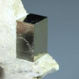 Pyrite<br />Ampliación a Victoria Mine, level 1, De Alcarama Range, Navajún, Comarca Cervera, La Rioja, Spain<br />54mm x 18mm x 61mm<br /> (Author: Don Lum)