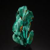 Malachite<br />Czar Mine, Copper Queen Mine, Queen Hill, Bisbee, Warren District, Mule Mountains, Cochise County, Arizona, USA<br />1.8 x 2.5 cm<br /> (Author: crosstimber)