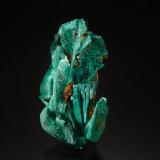 MalachiteCzar Mine, Copper Queen Mine, Queen Hill, Bisbee, Warren District, Mule Mountains, Cochise County, Arizona, USA1.8 x 2.5 cm (Author: crosstimber)