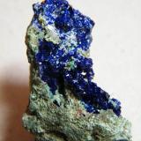 Azurite<br />Tsumeb Mine, Tsumeb, Otjikoto Region, Namibia<br />25mm x 34mm x 22mm<br /> (Author: Heimo Hellwig)