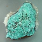 Aurichalcite and Calcite<br />Cole Mine (Cole shaft), Bisbee, Warren District, Mule Mountains, Cochise County, Arizona, USA<br />6.5cm x 5.5cm<br /> (Author: rweaver)