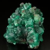 Beryl (variety emerald)<br />Chivor mining district, Municipio Chivor, Eastern Emerald Belt, Boyacá Department, Colombia<br />Cluster=43x36x38mm<br /> (Author: Fiebre Verde)