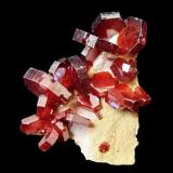 Vanadinite<br />Mibladen (Mibladen mining district), Midelt, Midelt Province, Drâa-Tafilalet Region, Morocco<br />Specimen size 3 cm<br /> (Author: Tobi)