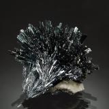 Stibnite<br />Herja Mine, Chiuzbaia, Baia Sprie, Maramures, Romania<br />2.5 x 3.5 x 4.0 cm<br /> (Author: crosstimber)