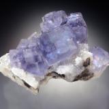 Fluorite, QuartzLa Viesca Mine, Reguerín II pocket, La Collada mining area, Huergo, Siero, Comarca Oviedo, Principality of Asturias (Asturias), Spain8x5x5 cm overall size (Author: Jesse Fisher)