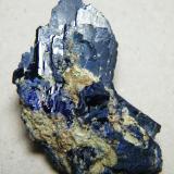 Azurite<br />Tsumeb Mine, Tsumeb, Otjikoto Region, Namibia<br />32mm x 45mm x 15mm<br /> (Author: Heimo Hellwig)