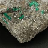 Beryl (variety emerald), Calcite, Pyrite<br />Chivor mining district, Municipio Chivor, Eastern Emerald Belt, Boyacá Department, Colombia<br />107x95x40mm, xls upto 10mm<br /> (Author: Fiebre Verde)