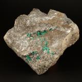 Beryl (variety emerald), Calcite, Pyrite<br />Chivor mining district, Municipio Chivor, Eastern Emerald Belt, Boyacá Department, Colombia<br />107x95x40mm, xls upto 10mm<br /> (Author: Fiebre Verde)