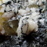 Fluorite, Calcite, MarcasiteAnnabel Lee Mine, Bethel level, Harris Creek Sub-District, Hardin County, Illinois, USA220mm x 185mm x 47mm (Author: Don Lum)