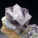 Fluorite<br />Pike Law Mines, Newbiggin, Teesdale, North Pennines Orefield, County Durham, England / United Kingdom<br />6x4x3 cm overall size<br /> (Author: Jesse Fisher)