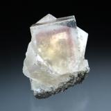 Fluorite<br />Stanhopeburn Mine, Crawleyside, Weardale, North Pennines Orefield, County Durham, England / United Kingdom<br />4x4x3 cm overall<br /> (Author: Jesse Fisher)