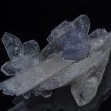 Quartz, Fluorite<br />Yaogangxian Mine, Yizhang, Chenzhou Prefecture, Hunan Province, China<br />6.7 x 4.4 cm<br /> (Author: am mizunaka)