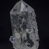 Quartz, Fluorite, Ferberite<br />Yaogangxian Mine, Yizhang, Chenzhou Prefecture, Hunan Province, China<br />4.5 x 1.9 cm<br /> (Author: am mizunaka)