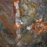 Sphalerite<br />South Crofty Mine, Northern Branch lode, Pool, Camborne - Redruth - Saint Day District, Cornwall, England / United Kingdom<br />fov 2m<br /> (Author: markbeckett)