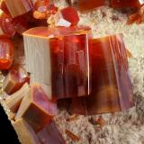 Vanadinite<br />ACF Mine area, Mibladen mining district, Mibladen, Midelt, Midelt Province, Drâa-Tafilalet Region, Morocco<br />main crystal 9 mm<br /> (Author: Enrique Llorens)