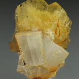 Barite, Calcite<br />La Marina Mine, Municipio Pauna, Western Emerald Belt, Boyacá Department, Colombia<br />14x21x12mm<br /> (Author: Fiebre Verde)