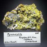 Pyromorphite<br />Roughton Gill, Caldbeck Fells, Allerdale, former Cumberland, Cumbria, England / United Kingdom<br />8x5x2 cm overall size<br /> (Author: Jesse Fisher)