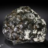 Helvine on Magnetite<br />Huanggang Mines, Hexigten Banner (Kèshíkèténg Qí), Chifeng (Ulanhad), Inner Mongolia Autonomous Region, China<br />122 X 115 mm<br /> (Author: Manuel Mesa)