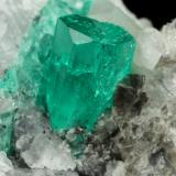 Beryl (variety emerald), Calcite<br />La Pita mining district, Cunas Mine, Municipio Maripí, Western Emerald Belt, Boyacá Department, Colombia<br />43x63x56mm, xl=10x6mm<br /> (Author: Fiebre Verde)