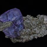Fluorite, Quartz<br />Yaogangxian Mine, Yizhang, Chenzhou Prefecture, Hunan Province, China<br />4.3 x 3.0 cm<br /> (Author: am mizunaka)