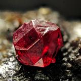 Cinnabar<br />Las Cuevas Mine, Almadén, Comarca Valle de Alcudia, Ciudad Real, Castilla-La Mancha, Spain<br />FOV 3mm<br /> (Author: Carlos Pareja)