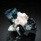 Elbaite and AlbiteSabsar, Indus Valley, Baltistan District, Gilgit-Baltistan (Northern Areas), Pakistan2.1 x 2.2 cm (Author: crosstimber)