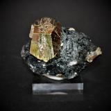 Pyrite and Hematite<br />Rio Mine (Rio Marina Mine), Valle Giove stope, Rio Marina, Elba Island, Livorno Province, Tuscany, Italy<br />65mm X 55mm X 45mm<br /> (Author: Philippe Durand)