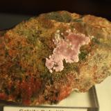 Calcite and Conichalcite.<br />La Cena del Depósito Claim, Huércal-Overa, Comarca Levante Almeriense, Almería, Andalusia, Spain<br />10 cm x 6 cm x 4 cm<br /> (Author: franjungle)