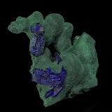Malachite, Azurite<br />Milpillas Mine, Cuitaca, Municipio Santa Cruz, Sonora, Mexico<br />6.4 x 6.7 cm<br /> (Author: am mizunaka)