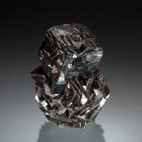 Calcite included with jamesonite<br />Herja Mine, Chiuzbaia, Baia Sprie, Maramures, Romania<br />1.5 x 2.0 cm<br /> (Author: crosstimber)